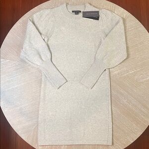 French Connection Light Gray Sweater Dress NWT